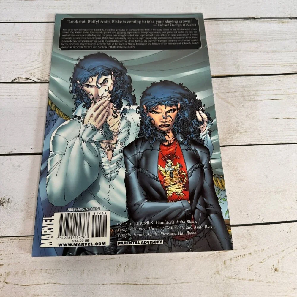 Anita Blake‎ Vampire Hunter First Death TPB Laurell K Hamilton Marvel 2007